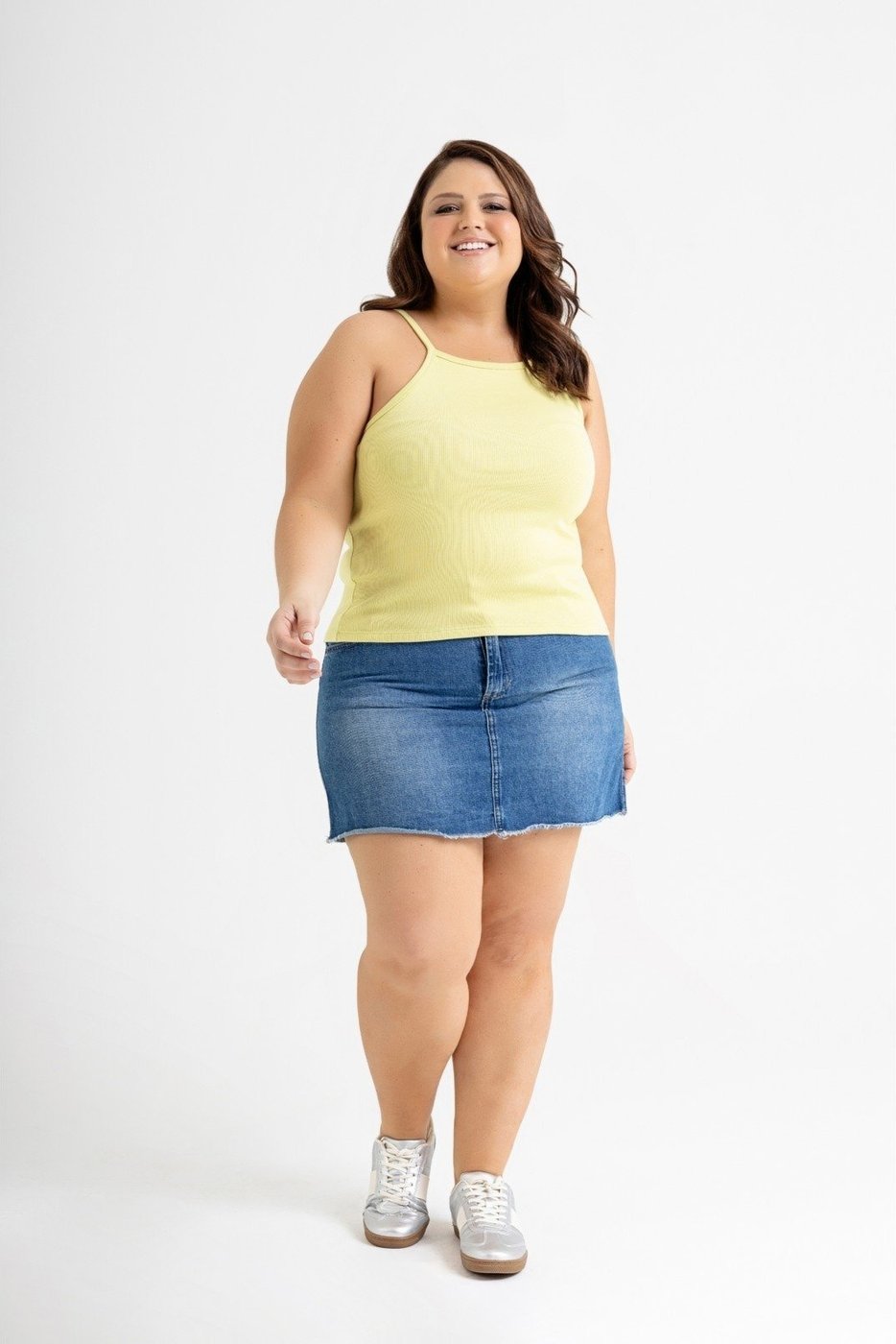 Imagem principal Regata Feminina Básica em Ribana Just Basic preto JUST BASIC preto