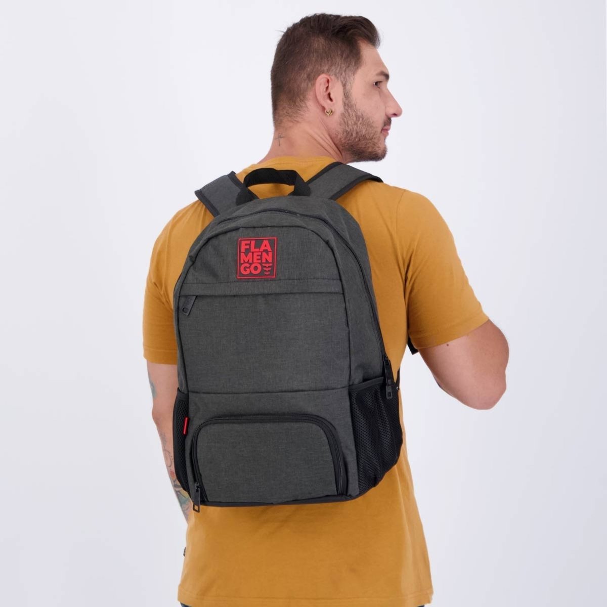 Mochila Flamengo Esportiva Escuro