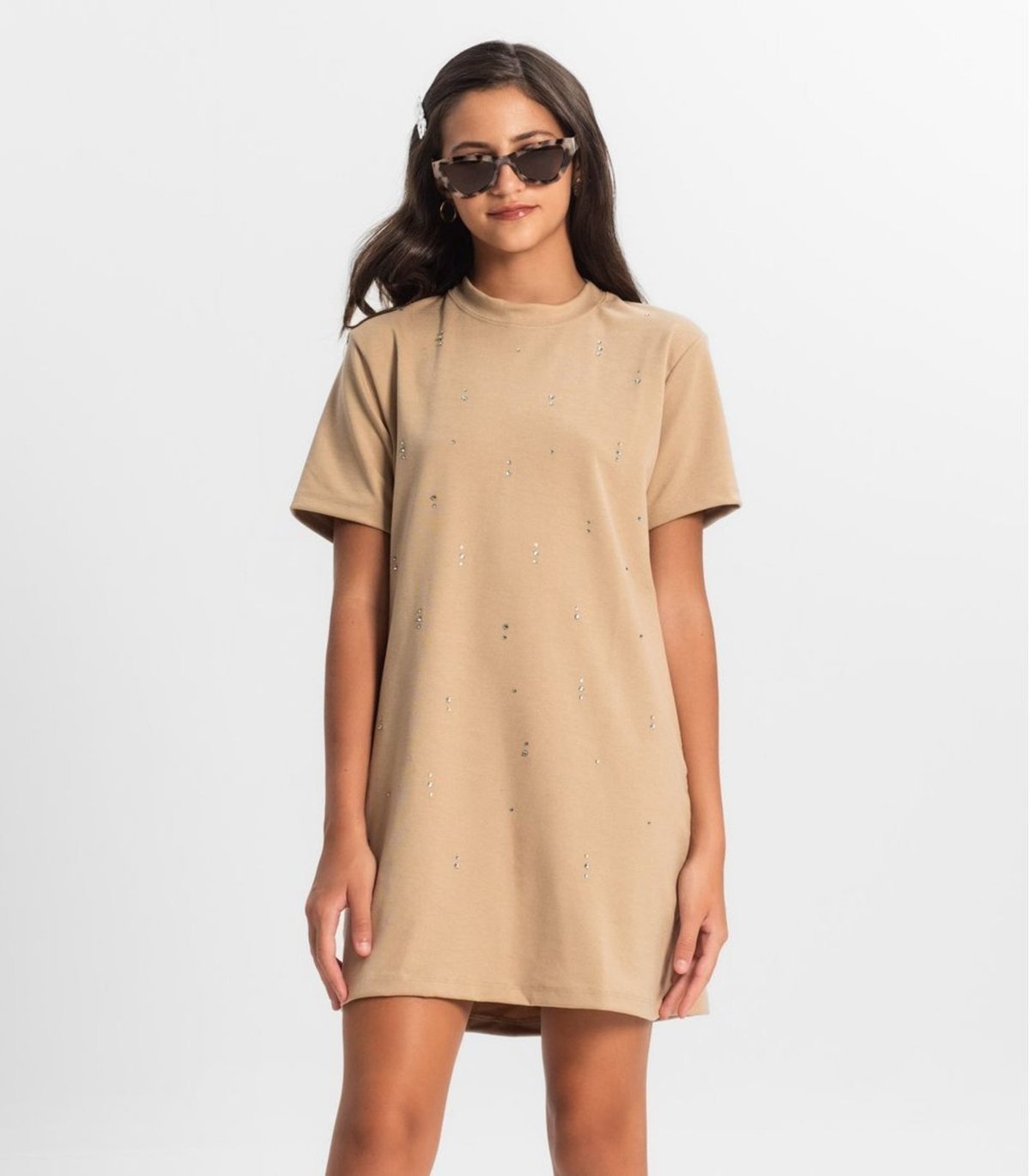 Infantil - Vestido Juvenil Com Strass Minty