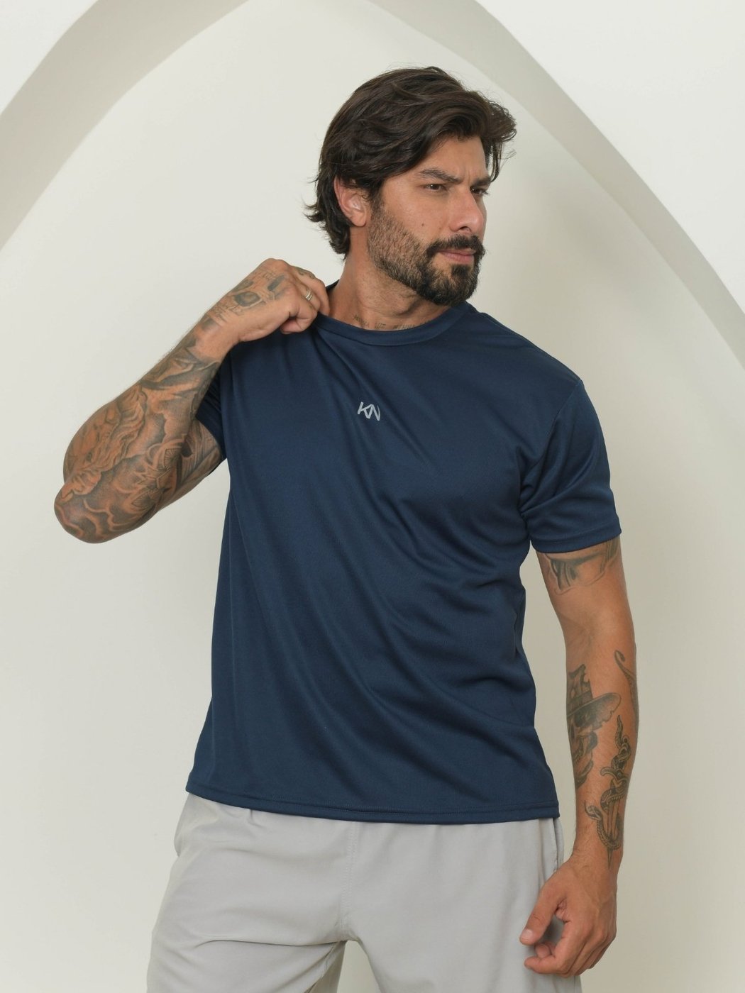 Camiseta Dry-Fit Masculina Manga Curta para Esportes