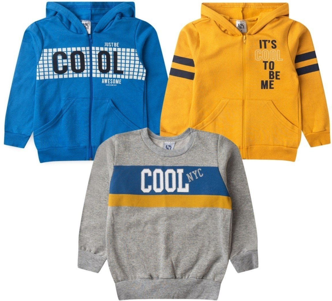 Imagem principal Infantil - Kit Sortido Platinum 3 Casaco - Jaqueta Masculino Avulso PLATINUM KIDS multicolorido PLATINUM KIDS multicolorido