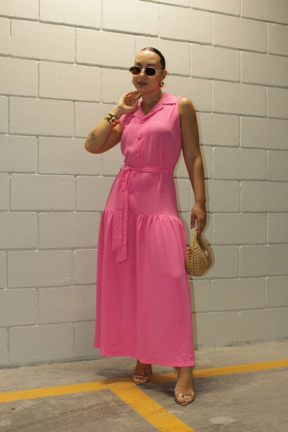 Imagem principal Vestido Vanibele Chemise bege Vanibele bege