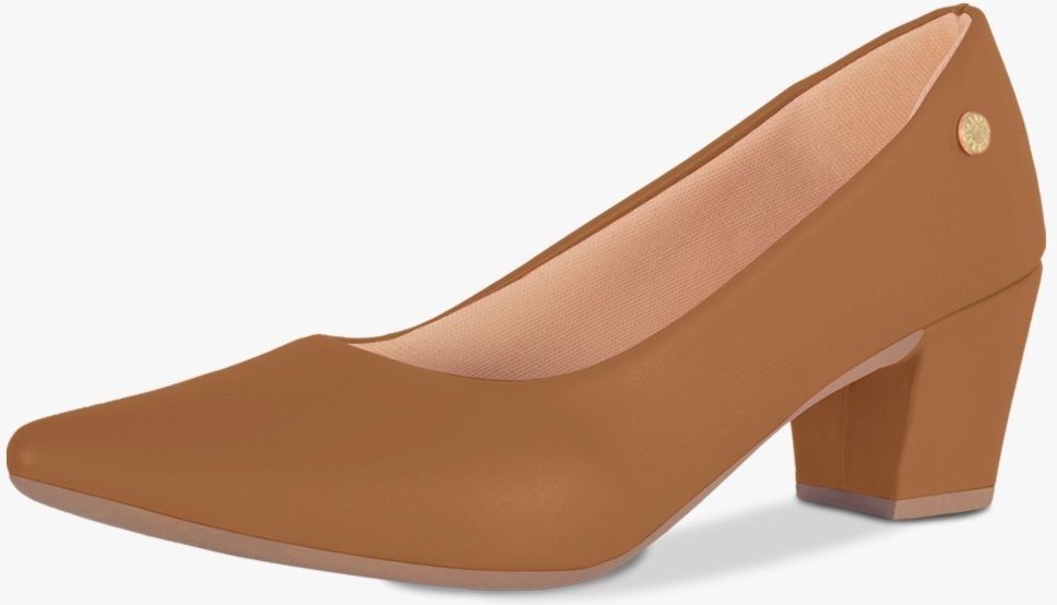 Imagem principal Scarpin Feminino Takata Salto Bloco Baixo Sapato Sintético Bico Fino TAKATA BY RAFAEL TAKATA caramelo TAKATA BY RAFAEL TAKATA caramelo