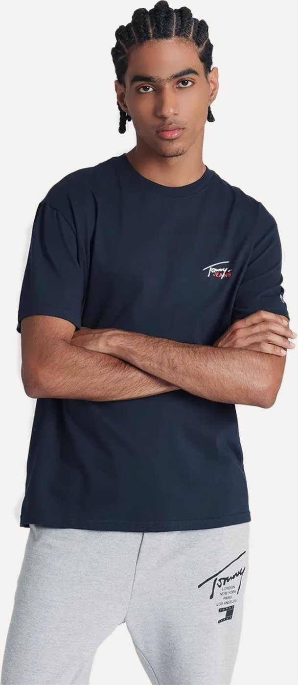Imagem principal Camiseta Tommy Jeans Masculina Regular Classic Smal Flag azul marinho Tommy Jeans azul marinho