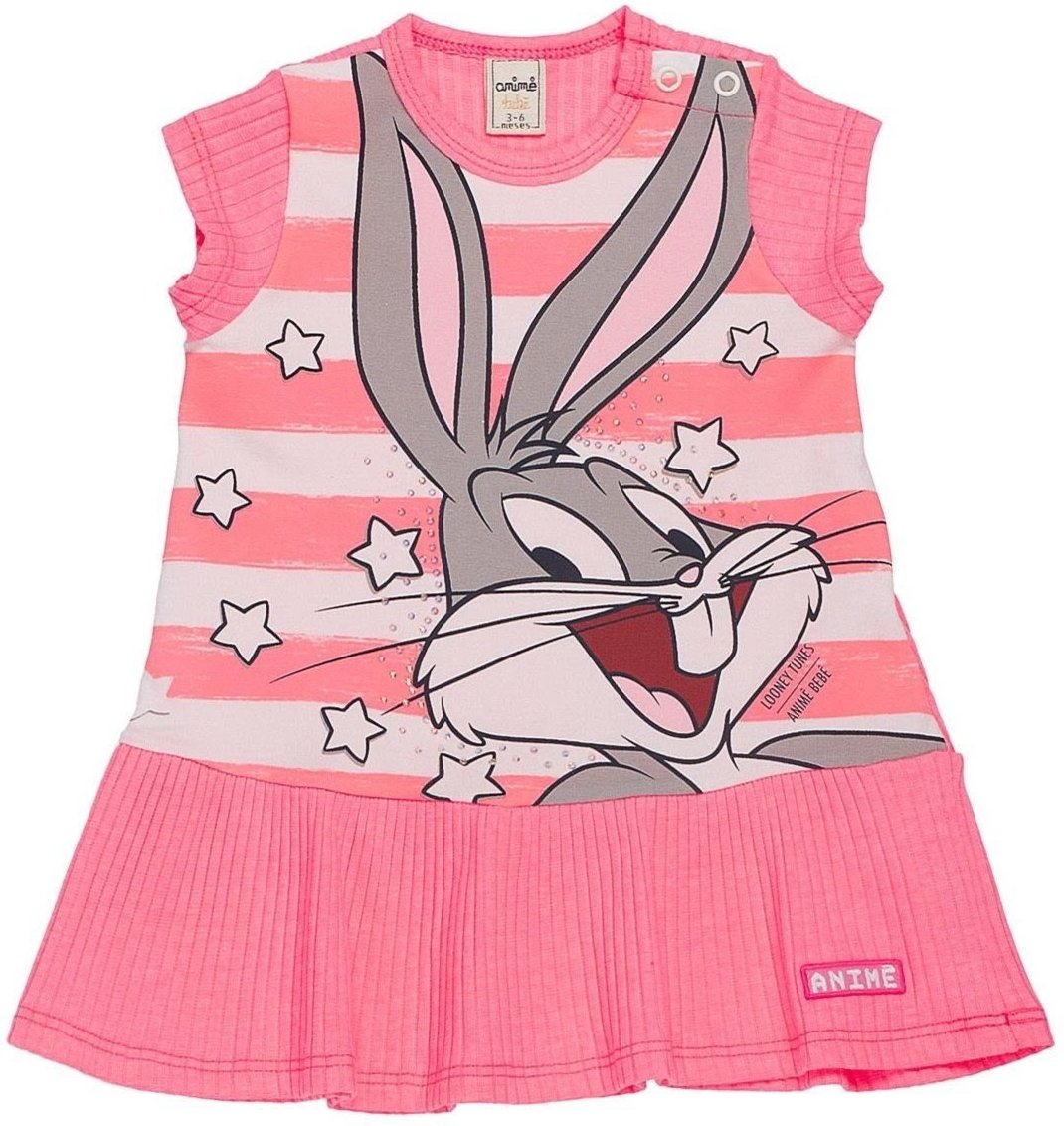Infantil - Vestido MC Looney Tunes Animê