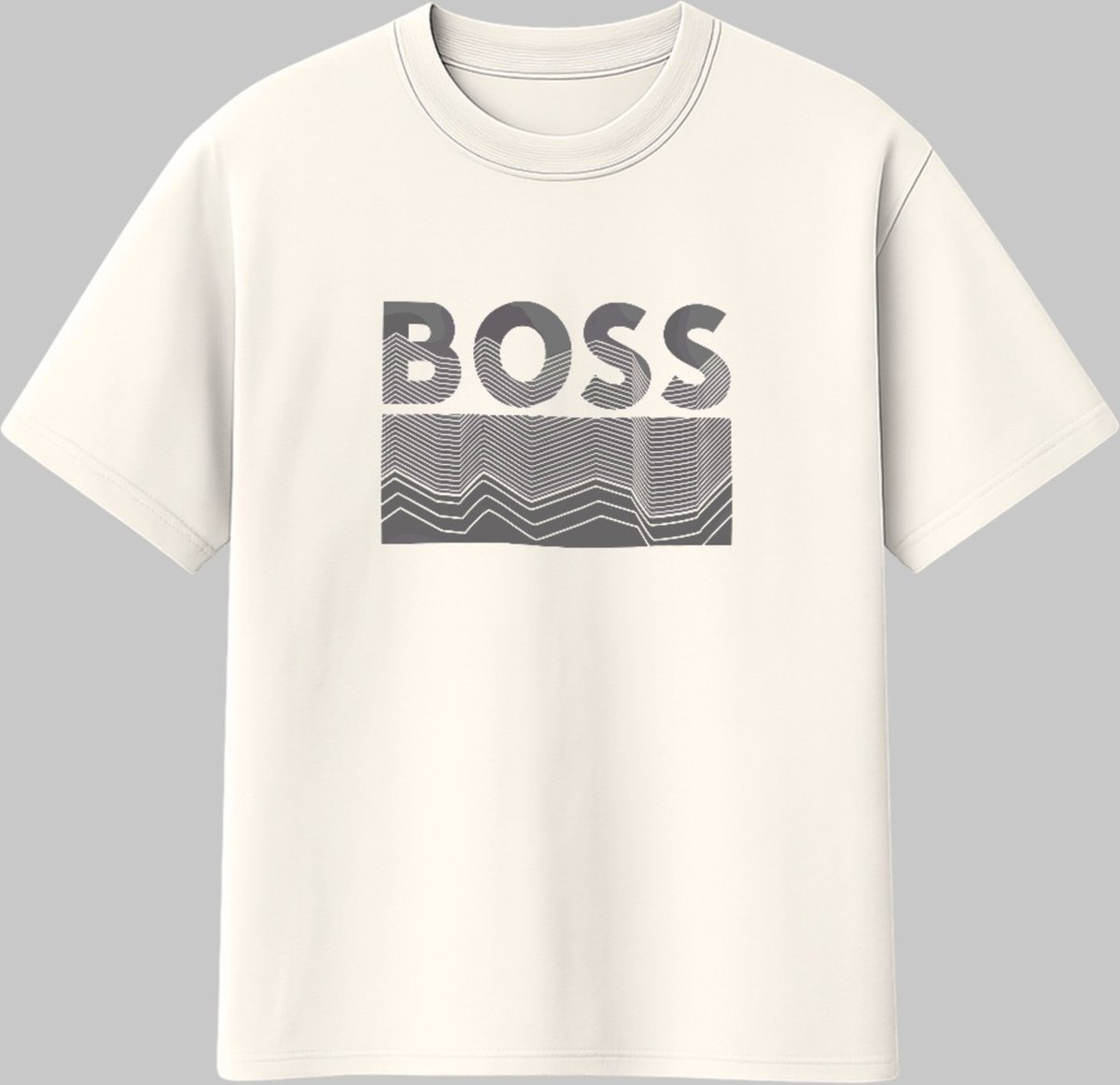 Imagem principal Camiseta Básica Boss Visual Minimalista Vibe Street Off White ousy off-white white ousy off-white white