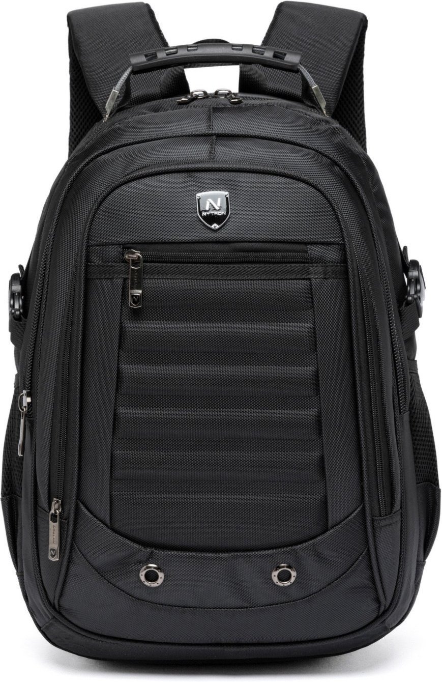 Imagem principal Mochila Casual Bolsa Resistente Masculina Notebook Trabalho Nytron preto Nytron preto