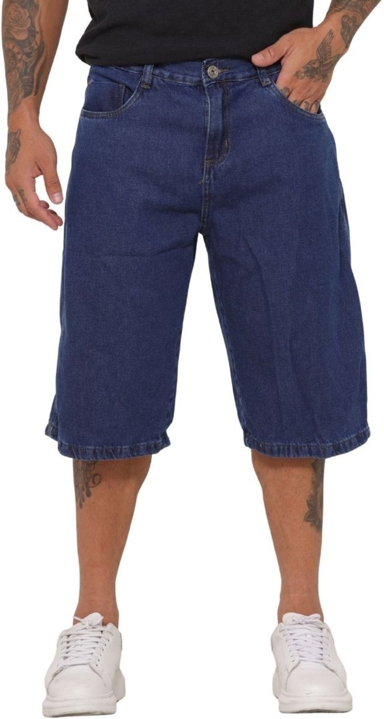 Imagem principal Jorts Masculino Jeans Escuro azul azul