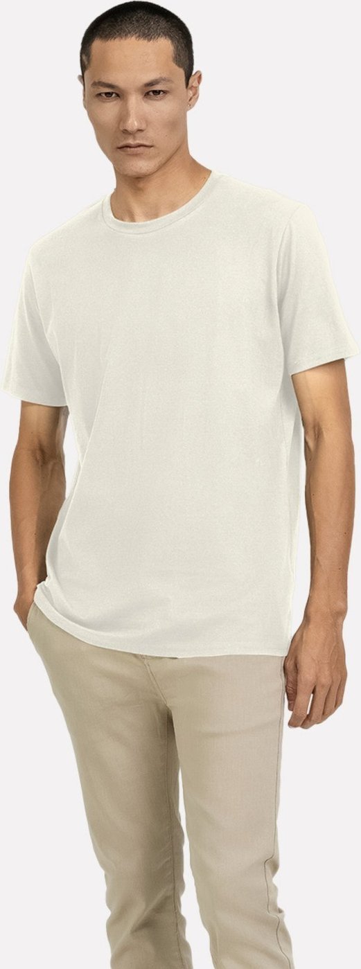 Imagem principal Camiseta K&J Black masculina Regular Fio Egípcio Flex Off White King E Joe off-white black King E Joe off-white black