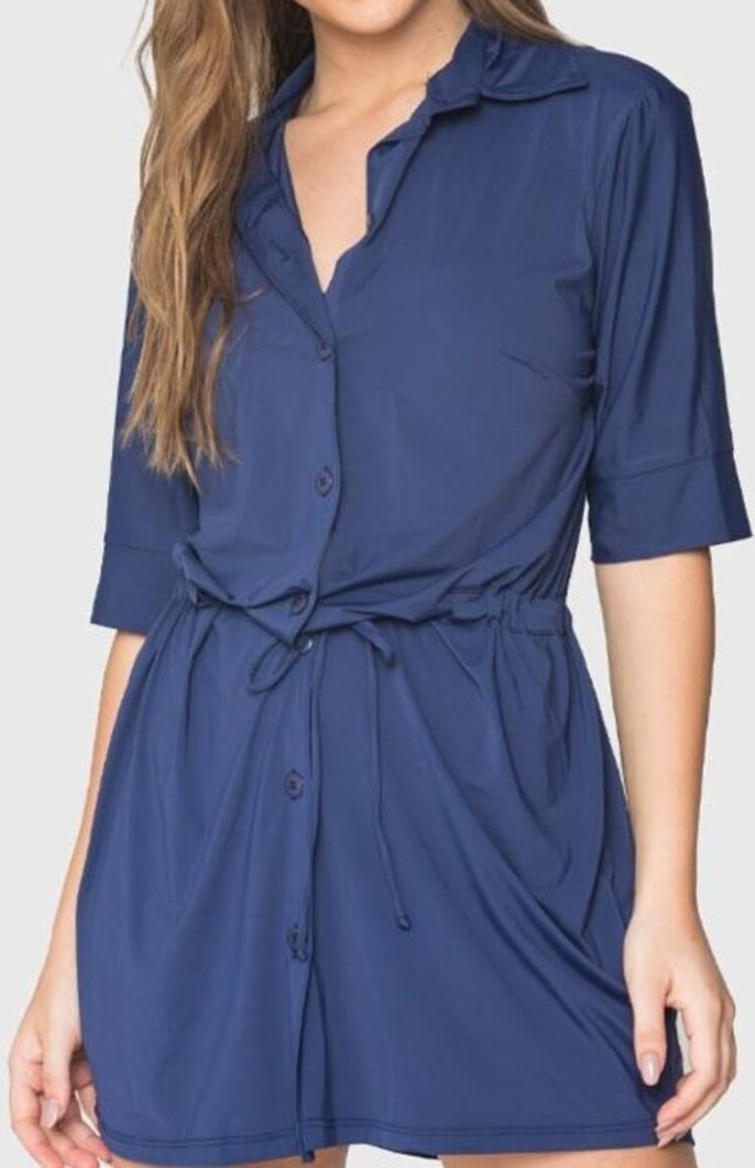 Imagem principal 4003 - Saída De Praia Curta Camisão De Malha Fria Duna Casual DunaCasual azul marinho DunaCasual azul marinho