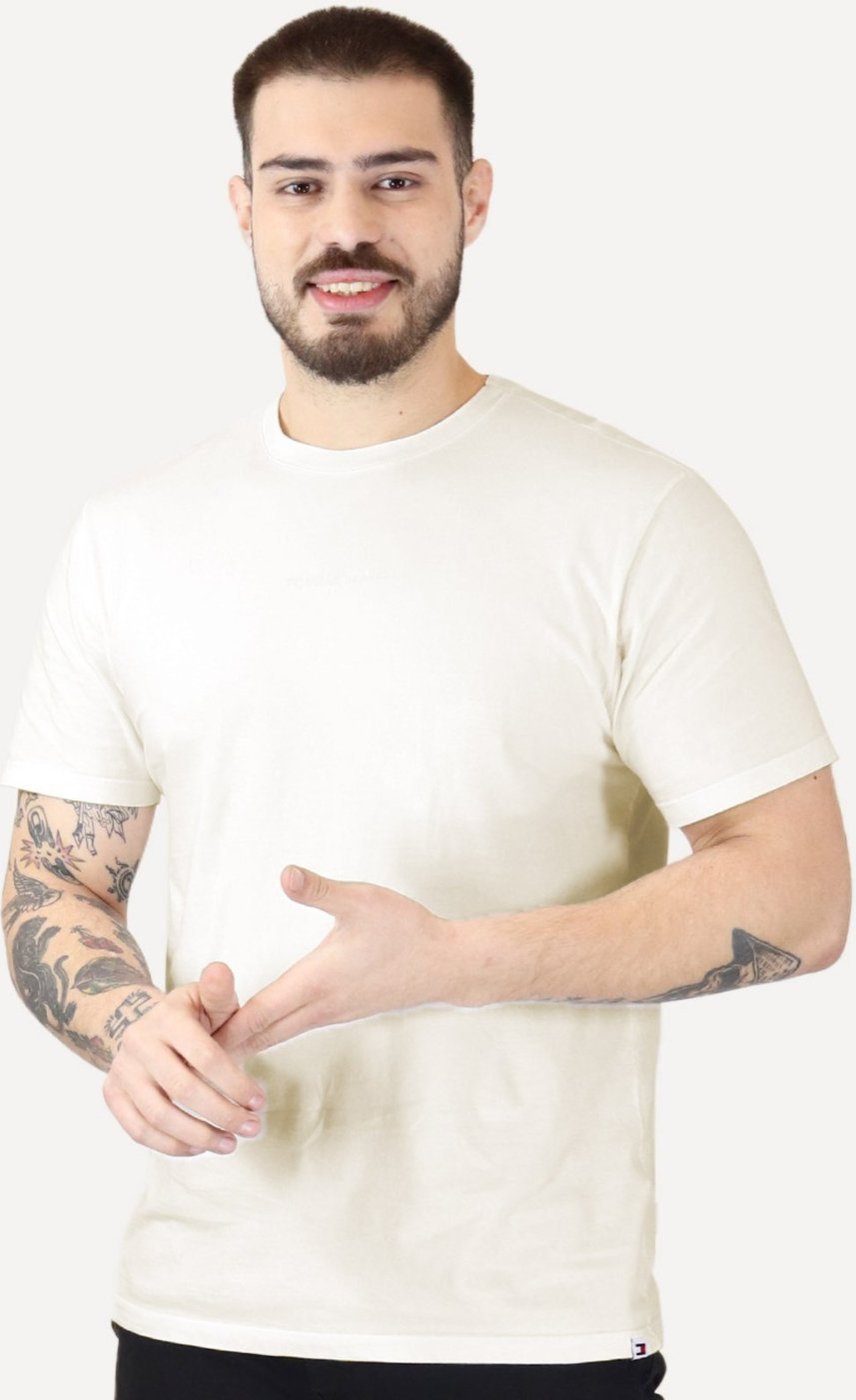 Imagem principal Camiseta Tommy Jeans Masculina Linear Gel Off-White off-white white Tommy Jeans off-white white