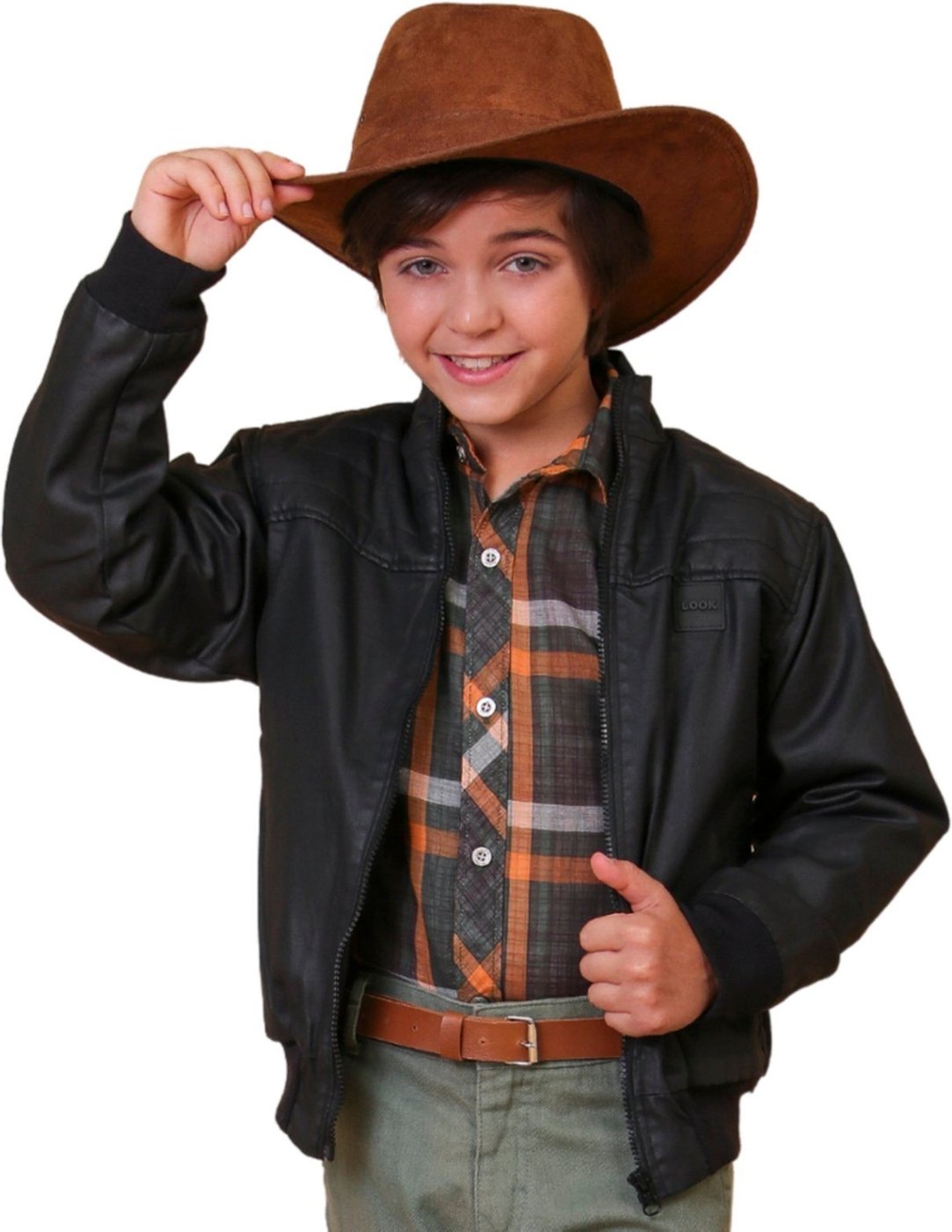 Imagem principal Infantil - Jaqueta Juvenil Look Jeans Resinada Preta preto Look Jeans preto