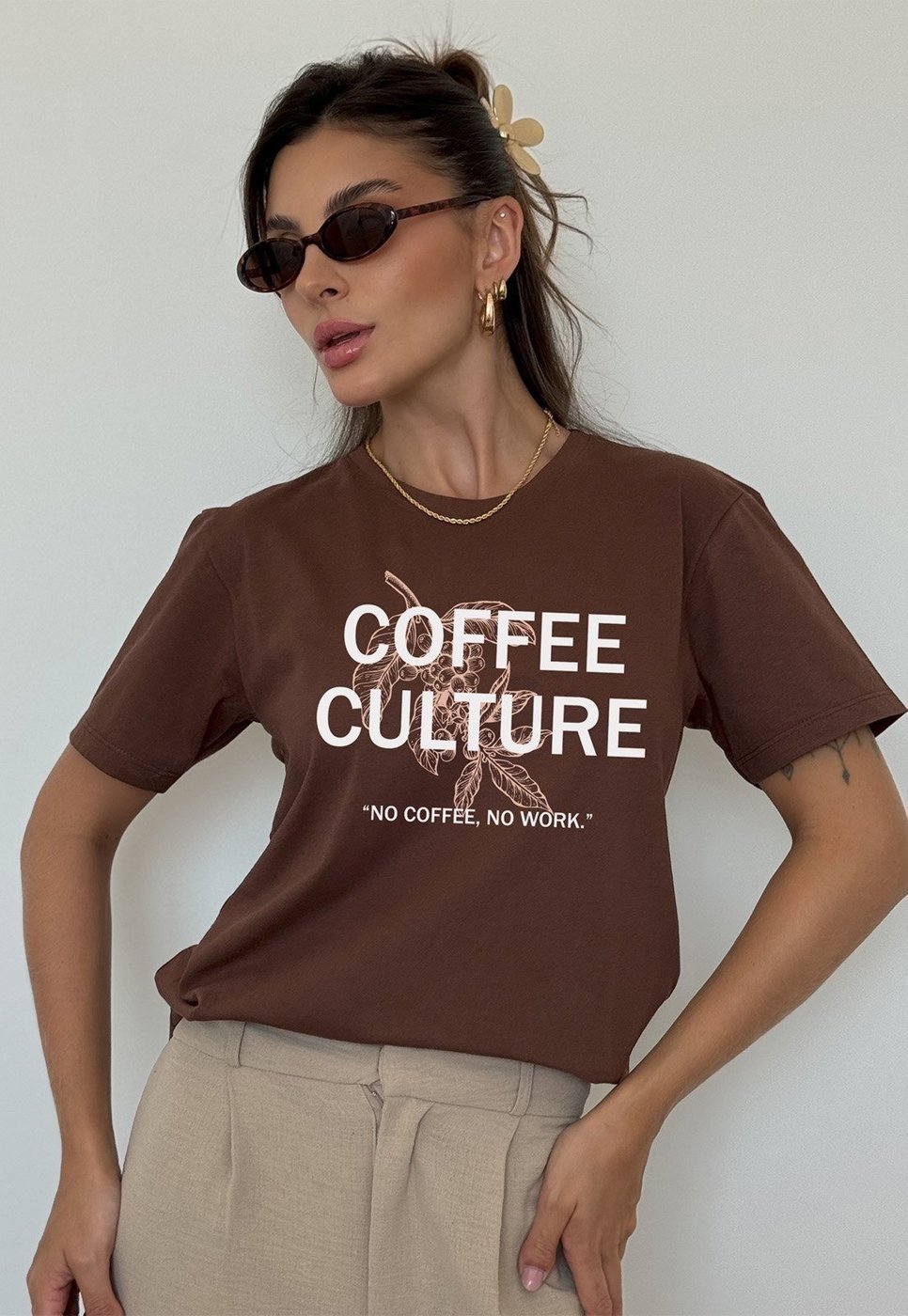 Camiseta Cianitas Estampa Coffee Culture