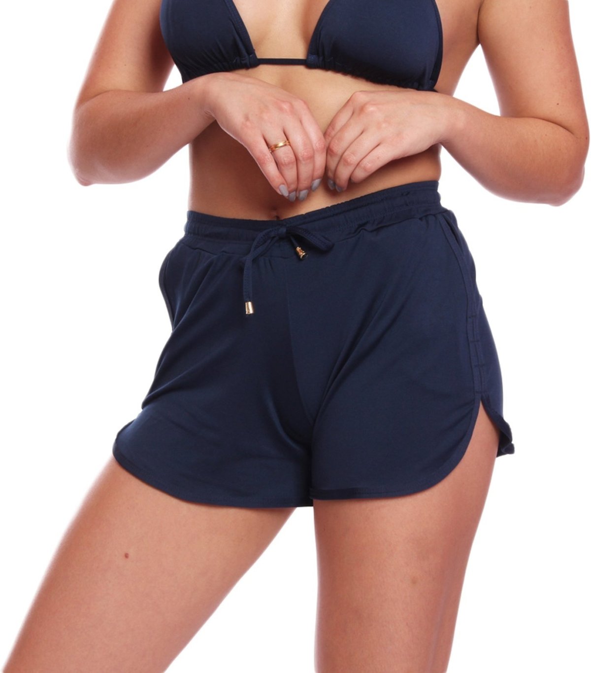 Imagem principal Short Saída Praia Piscina Bolso Academia Corrida FMF Marinho azul marinho FMF azul marinho