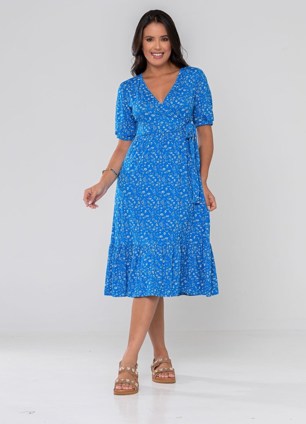 Vestido Aura Manuela Floral Delicado