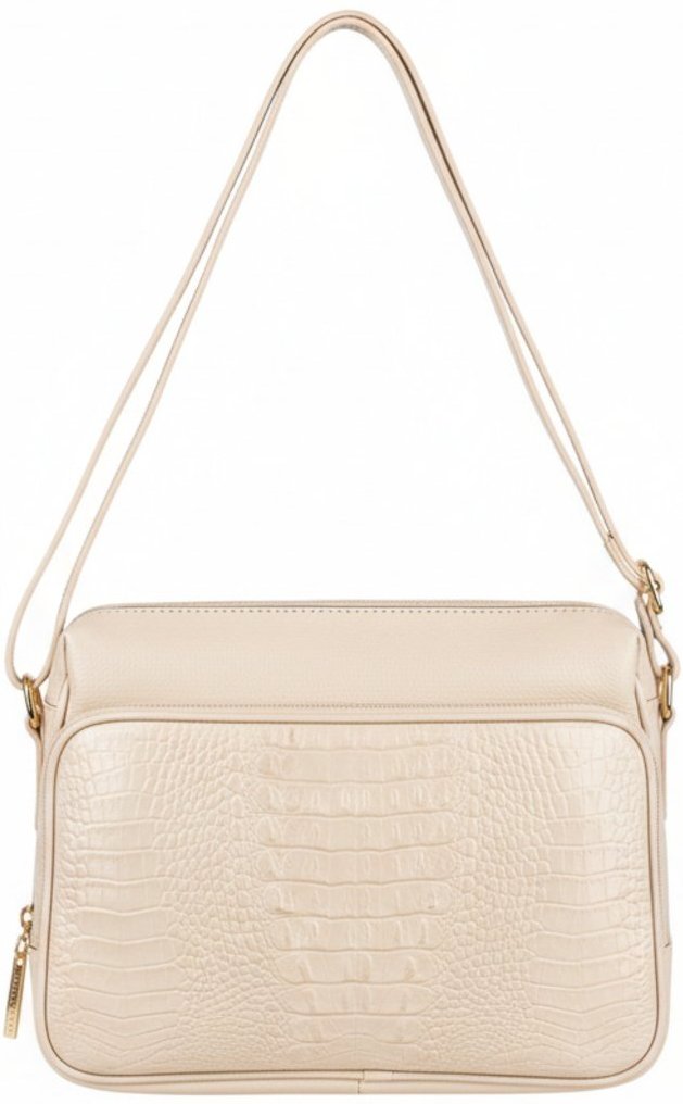 Imagem principal Bolsa Andrea Vinci De Couro Croco Tiracolo Com Divisórias Rita - Marfim vermelho Andrea Vinci vermelho