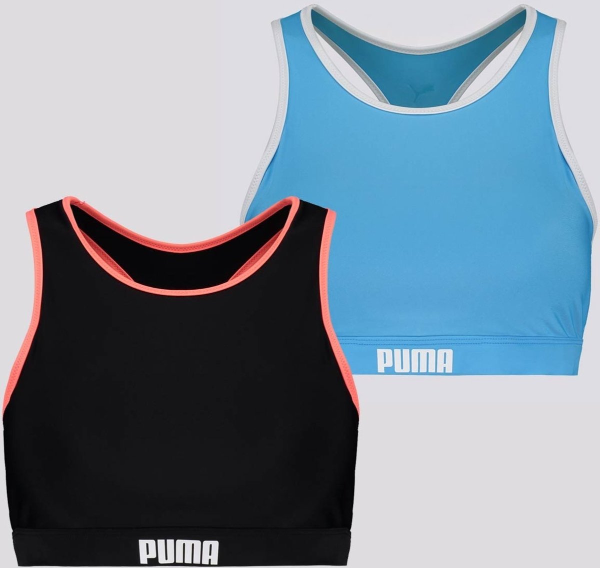 Imagem principal Kit 2 Tops Puma Gym Feminino e Branco e Preto azul Puma azul