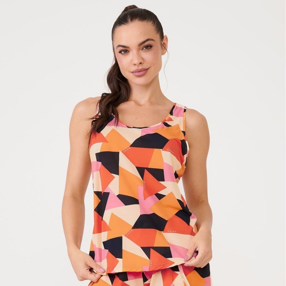 Imagem principal Regata Decote Costas Estampa Senses Poliamida Soft Donna Carioca estampado Donna Carioca estampado