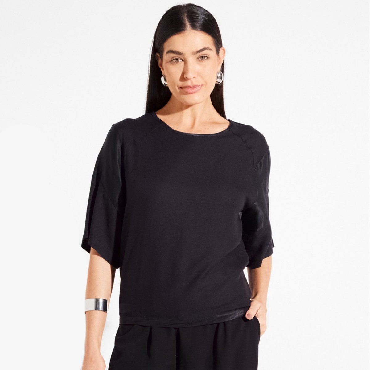 Imagem principal Camiseta Forum Viscose Ou25 Feminino preto Forum preto