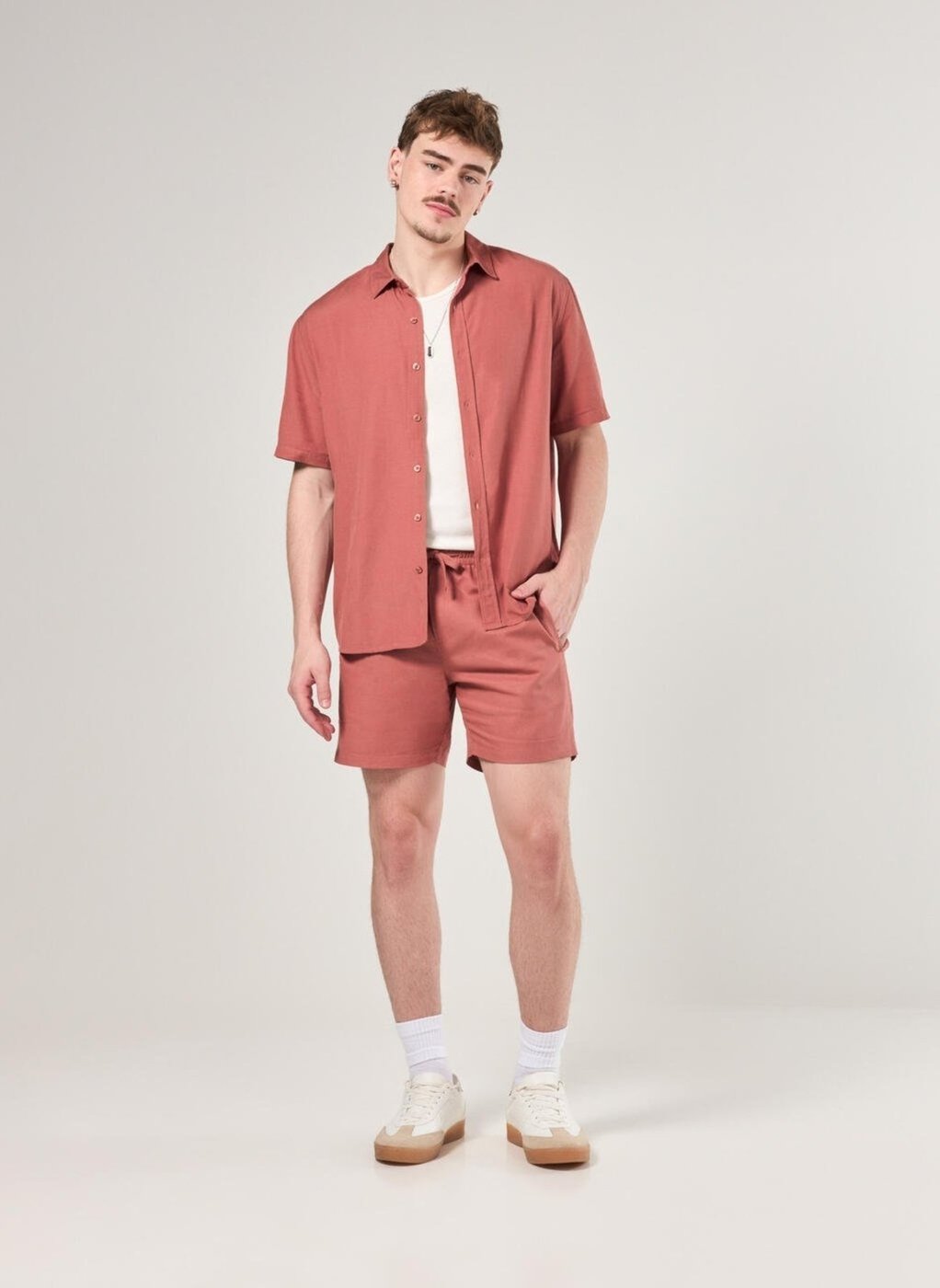 Imagem principal Bermuda Com Linho Youcom rosa Youcom rosa