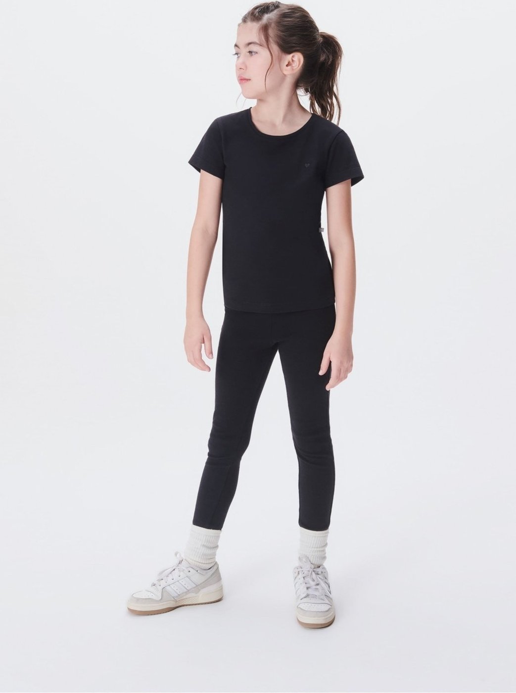 Infantil - Calça Legging Básica Menina Em Ribana Hering