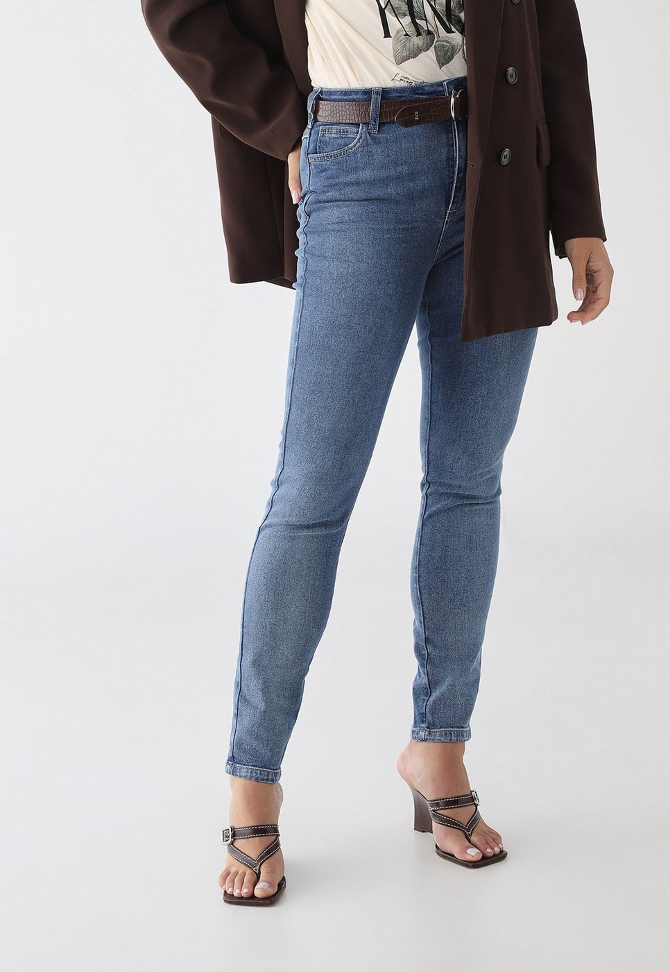 Imagem principal Calça Jeans Feminina Colcci Cintura Alta Médio azul Colcci azul