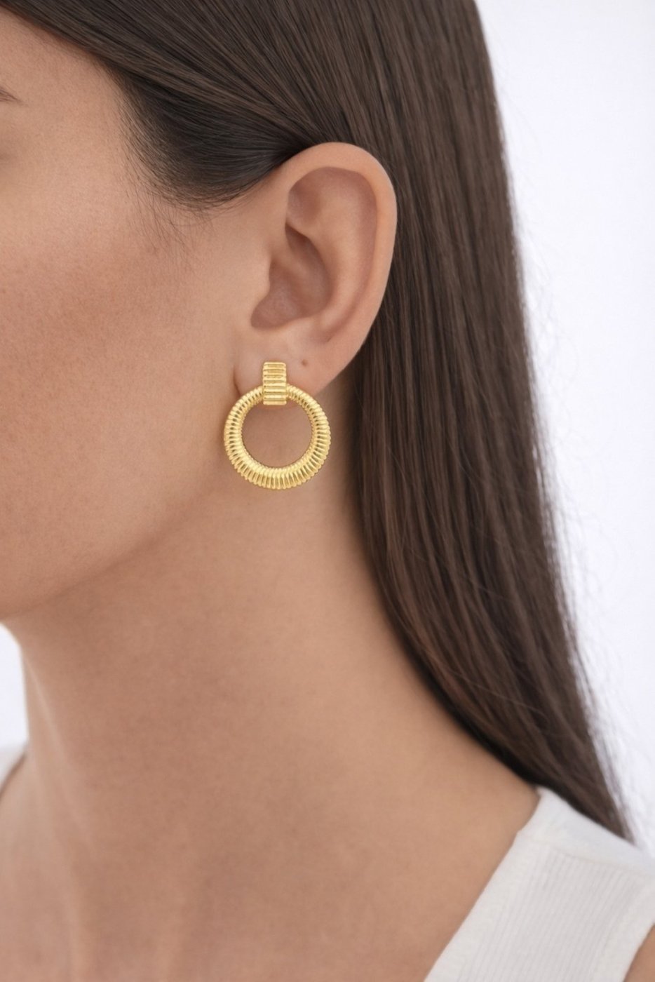 Brinco Aro Banhado a Ouro 18k