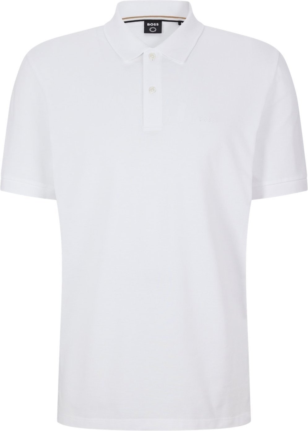 Imagem principal Camisa Polo Em Algodão Orgânico Com Logo Bordado Boss branco Boss branco