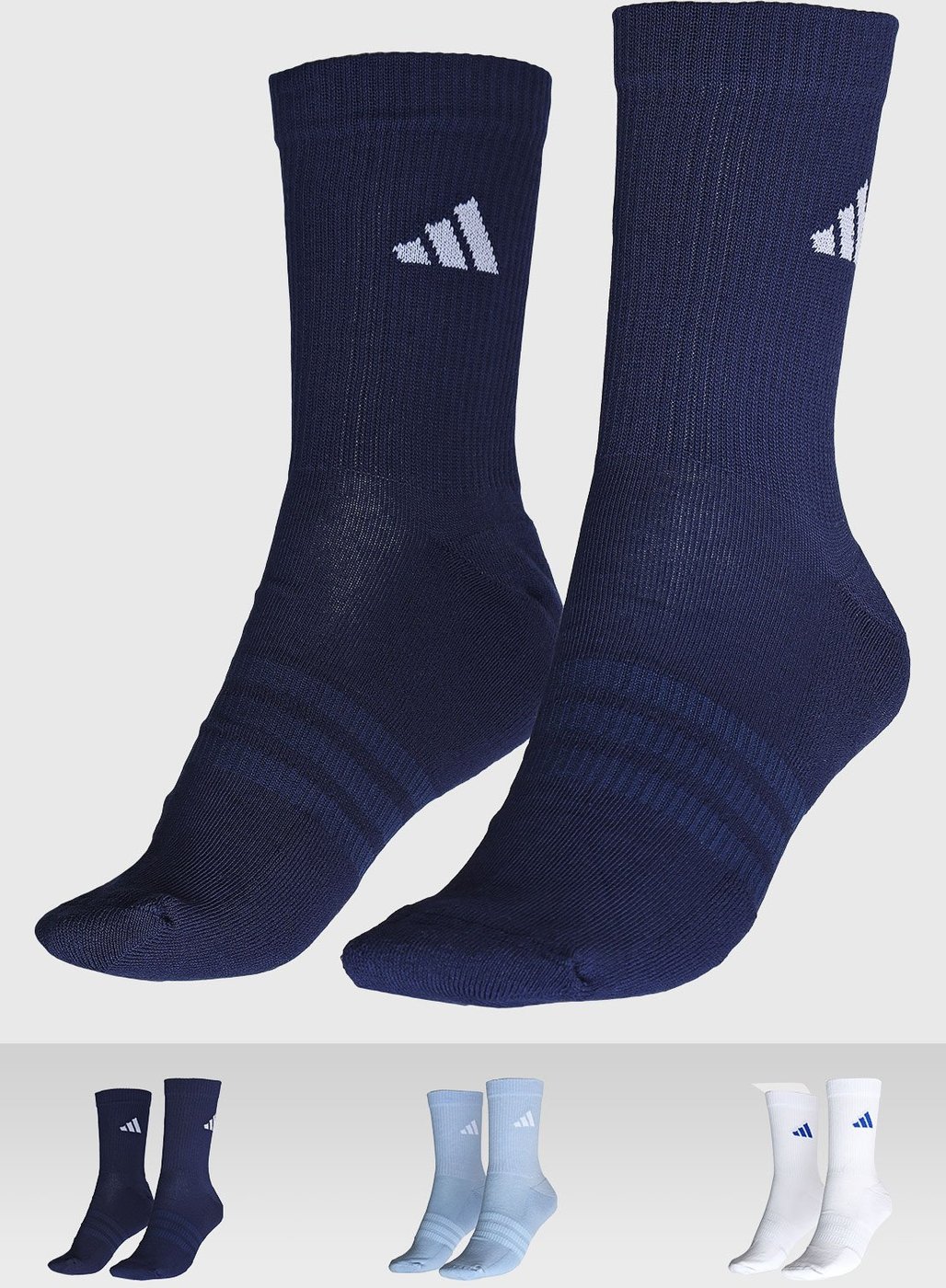 Kit 3 pares de Meias Feminina adidas Performance C Essentials Crew