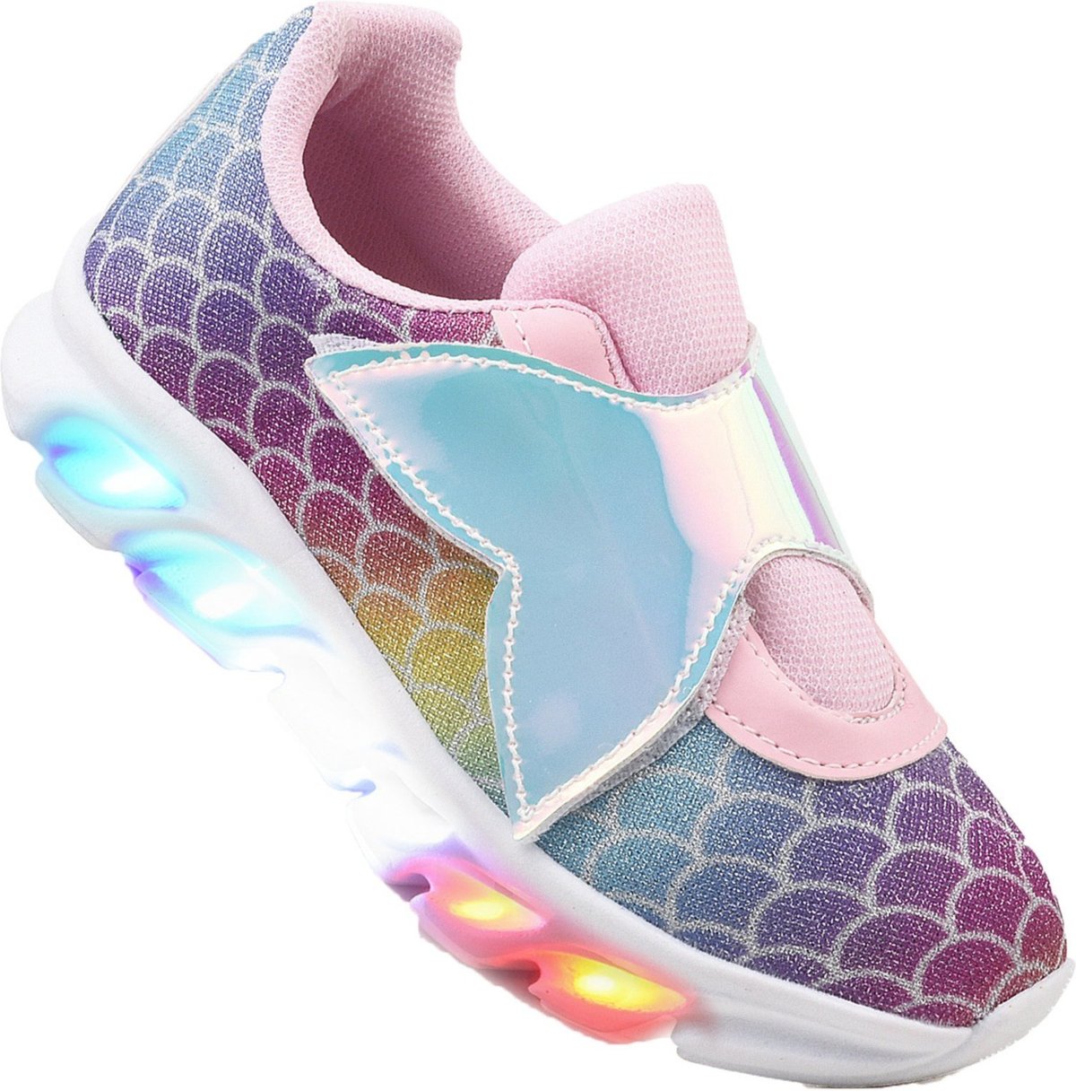 Imagem principal Infantil - Tenis De Led Sereia Glitter Personagem Meninas CALCADOS LGHT LIGHT rosa CALCADOS LGHT LIGHT rosa