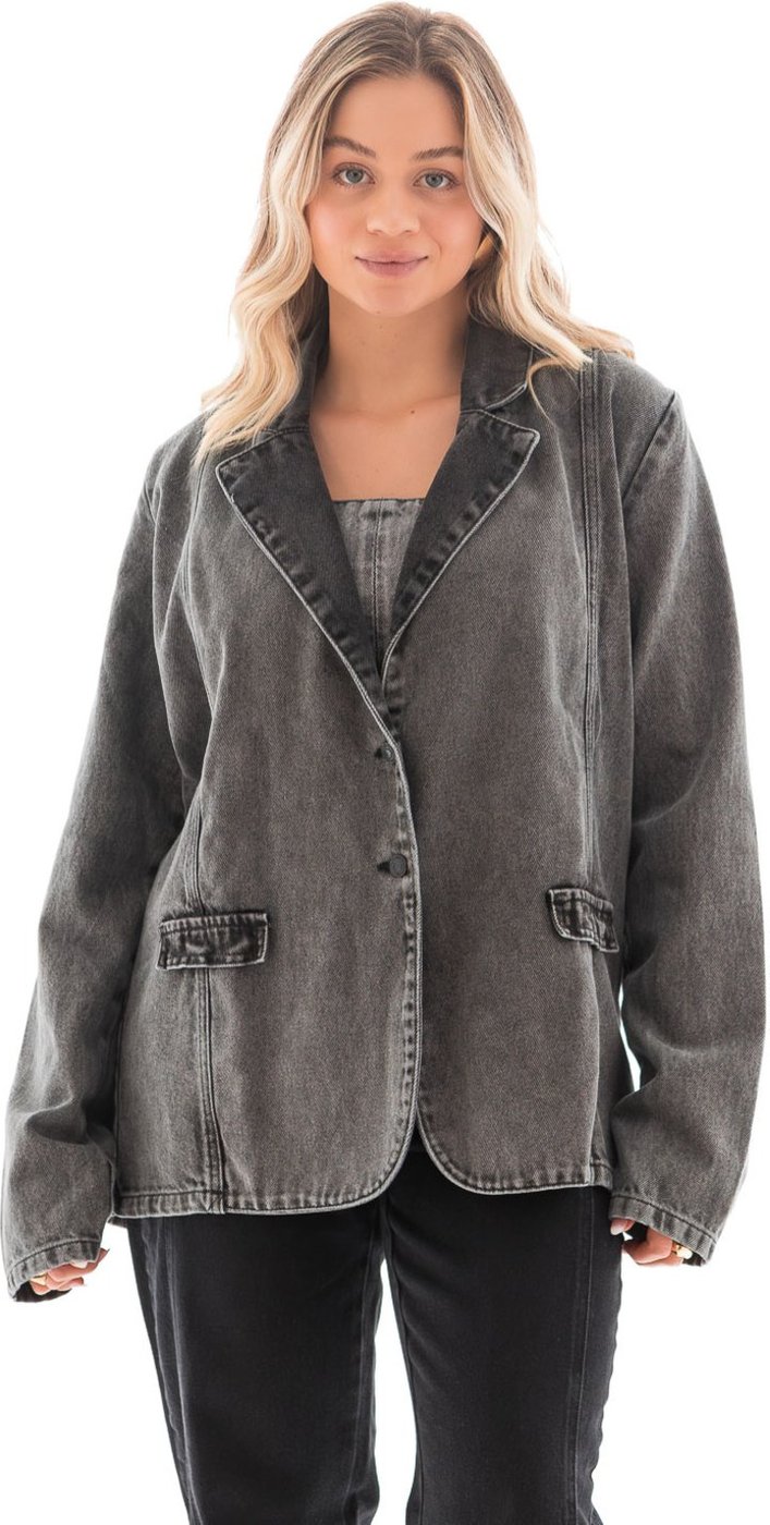 Imagem principal Blazer Jeans Feminino Arauto Black preto black preto black