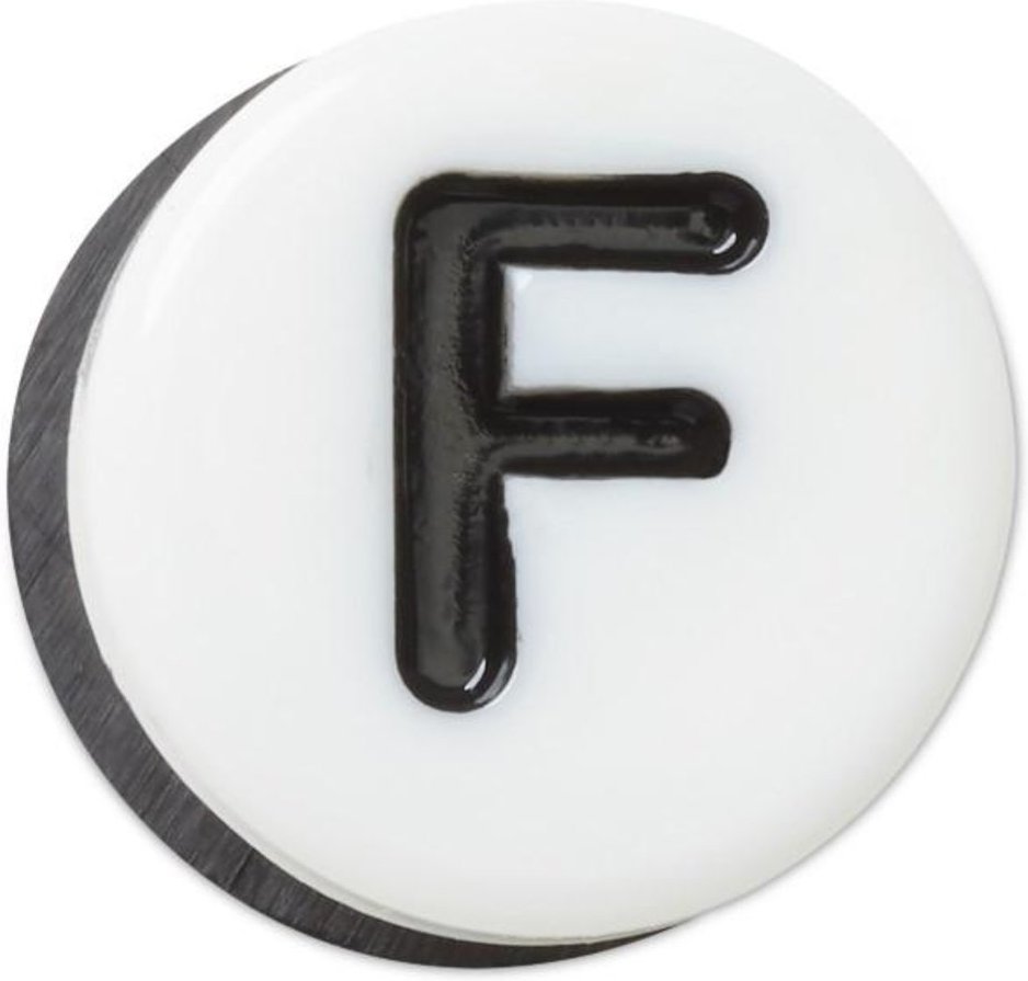 Infantil - Jibbitz™ Letra F Pequena UNICO