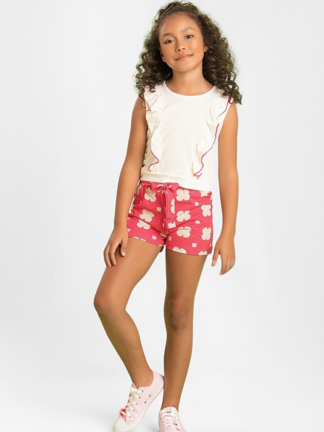 Infantil - Conjunto Platinum Babado Delicado branca