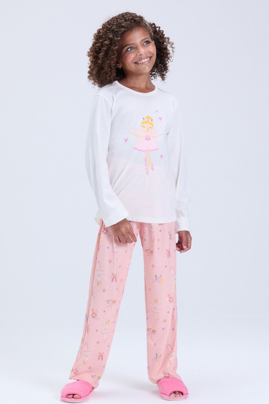 Imagem principal Pijama Feminino Inverno Estampa de Fada VIDA COSTEIRA rosa VIDA COSTEIRA rosa