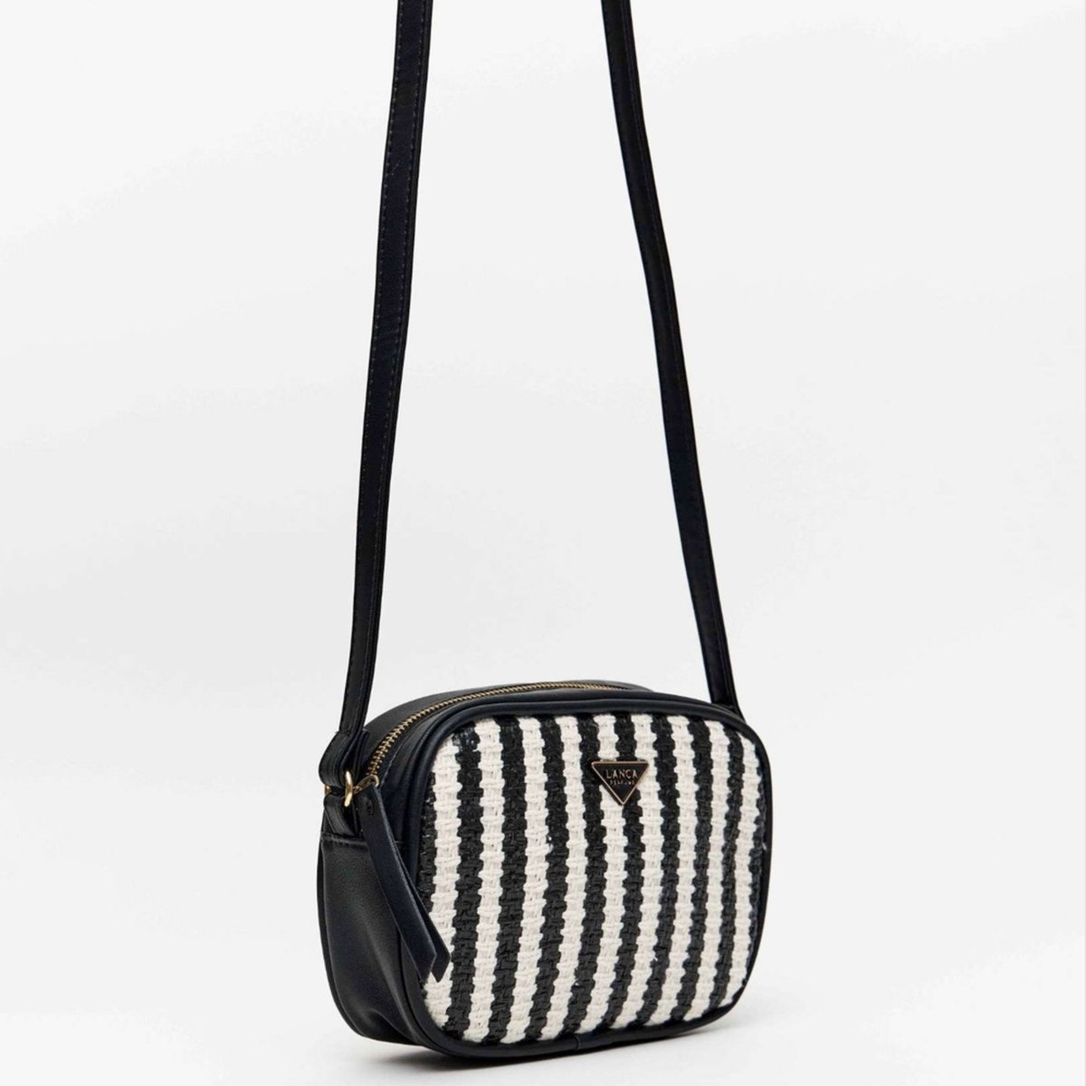 Bolsa Crossbody Lança Perfume Listras Pr26 Feminino