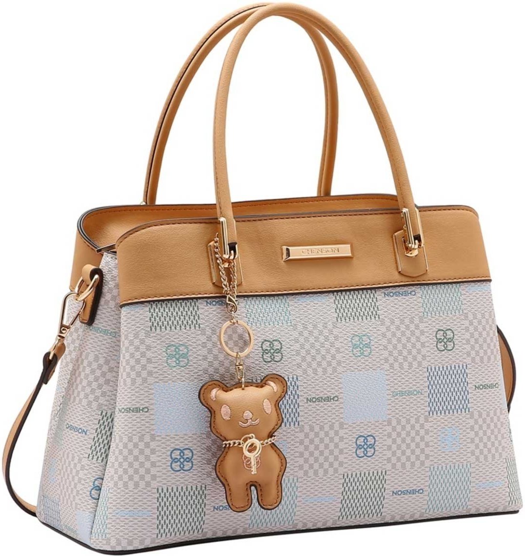 Bolsa Feminina Chenson Original Elemento Gráfico Mão Off-White 3485095