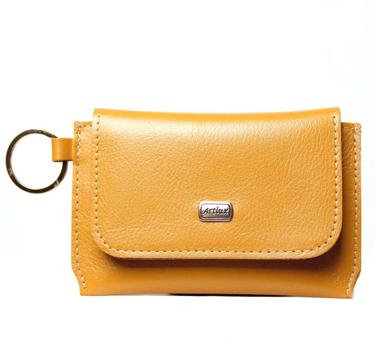 Carteira Feminina em Couro Artlux Mostarda 3067