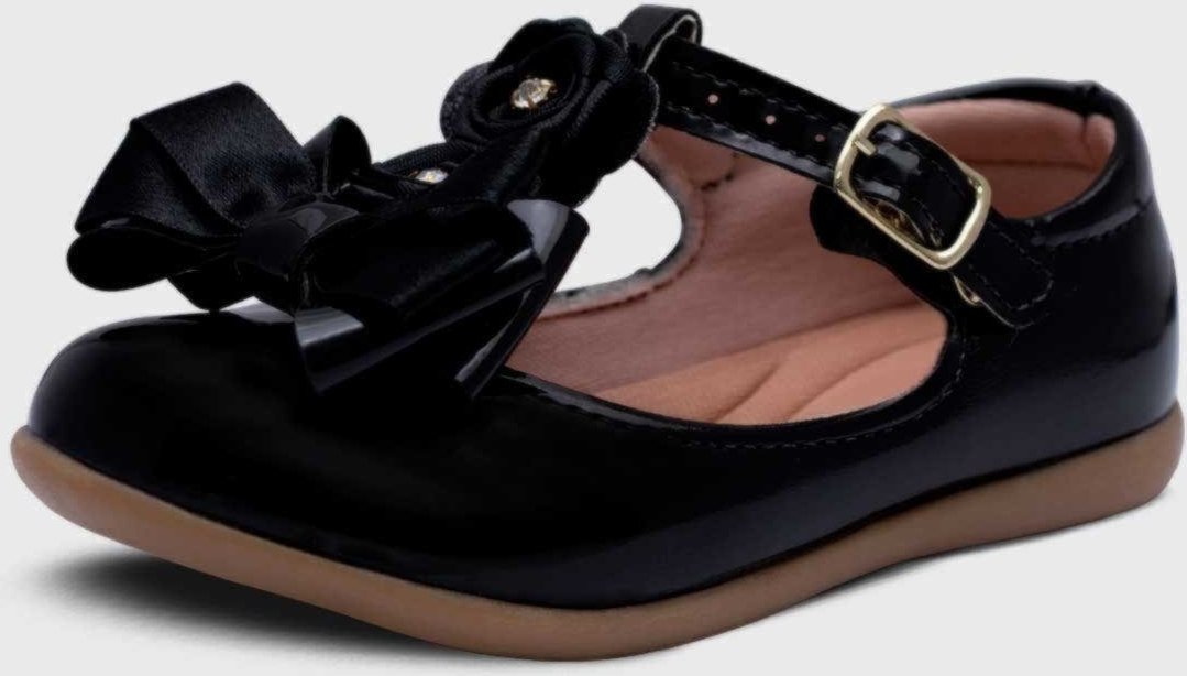 Imagem principal Infantil - Sapatilha Salomé Pópidi Menina Laço Flores rosa Pópidí rosa