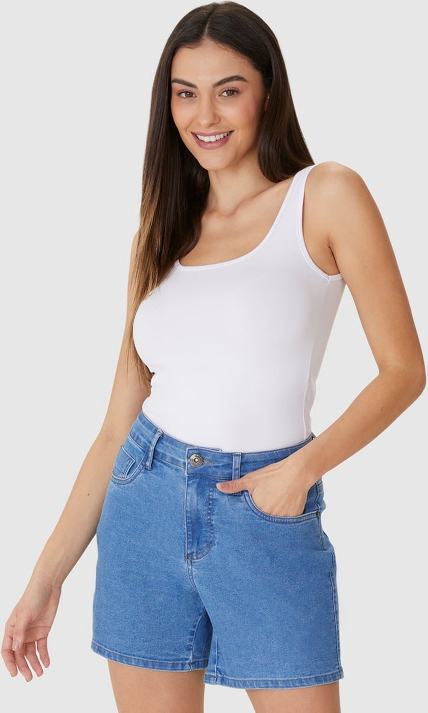 Regata Básica Feminina Alça édia Em Algodão