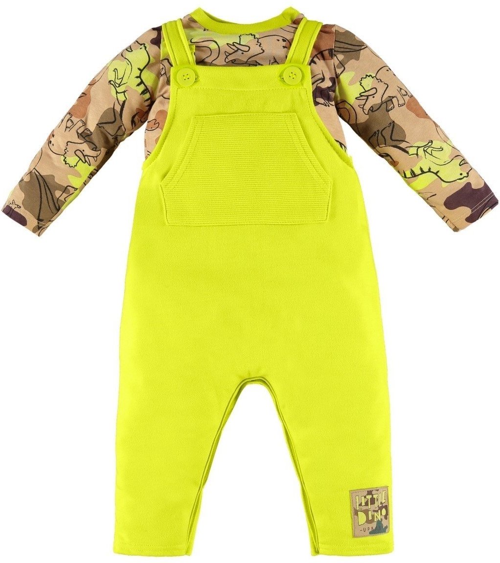 Imagem principal Infantil - Conjunto para Menino com Jardineira e Body Manga Longa Up Baby marrom Up Baby marrom