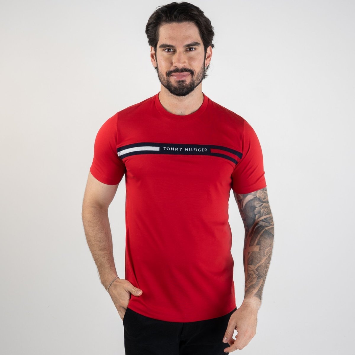 Imagem principal Camiseta Tommy Hilfiger Bordado Vermelha vermelho Tommy Hilfiger vermelho