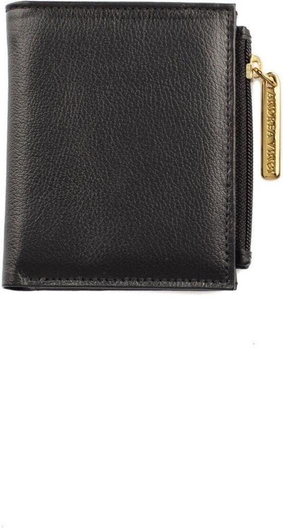 Imagem principal Carteira feminina pequena de couro liso Lilian Andrea Vinci preto