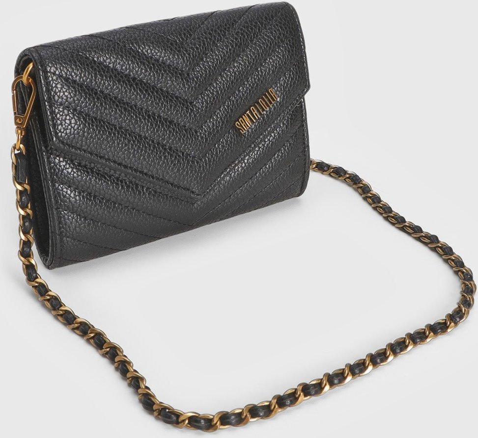 Carteira Santa Lolla Matelassê Preta