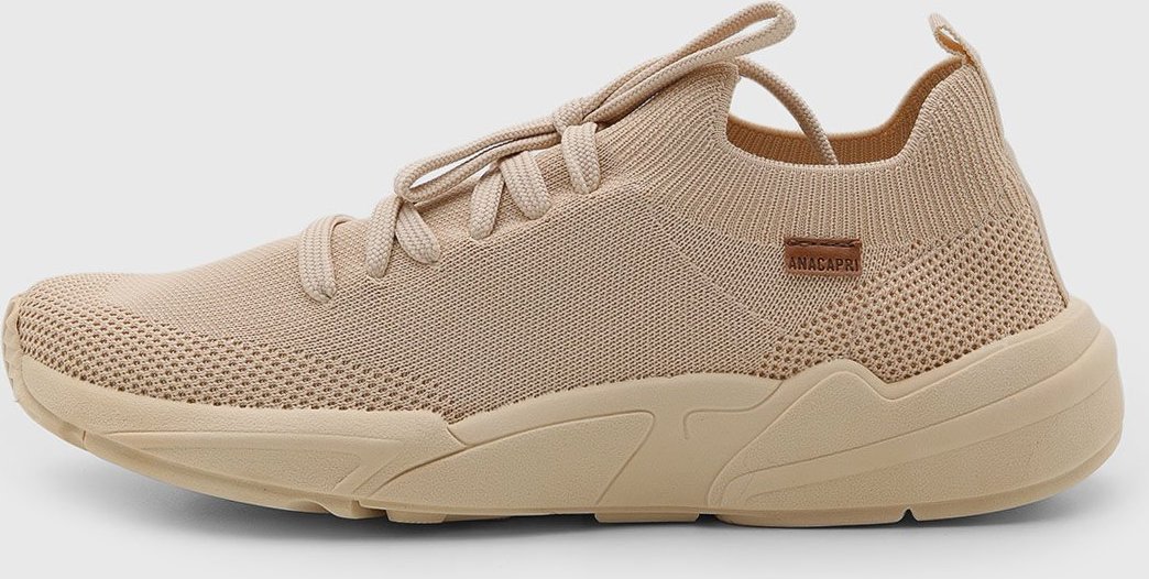 Imagem principal Tênis Feminino Anacapri Knit Cadarço bege Anacapri bege