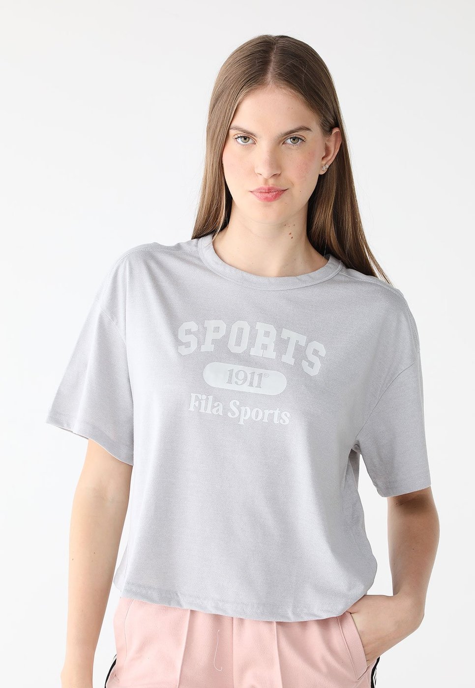 Imagem principal Camiseta Fila Reta Comfort Smart Cotton cinza Fila cinza