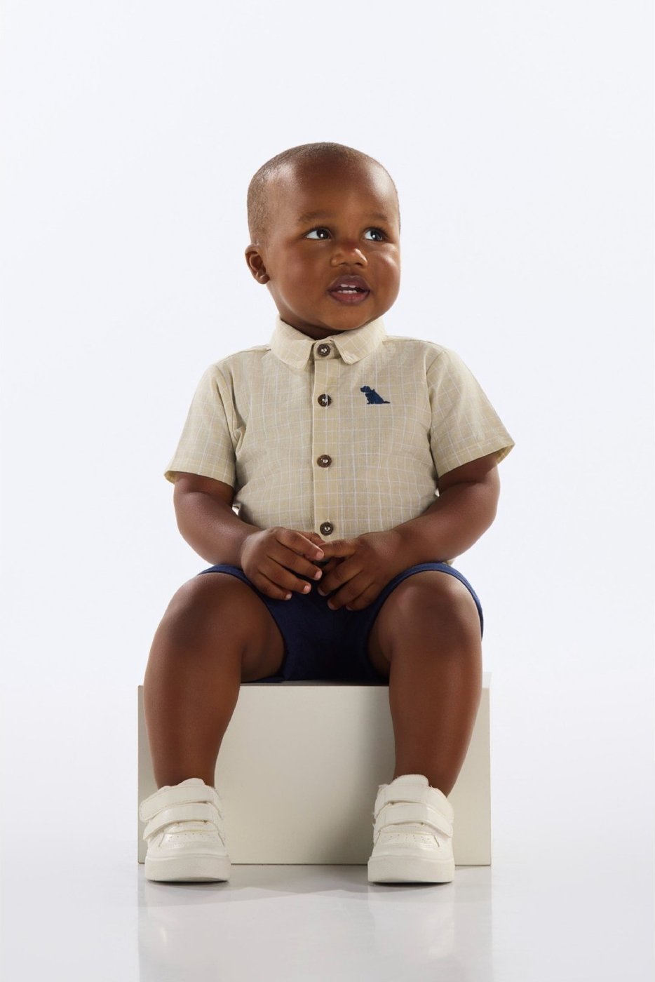 Imagem principal Infantil - Conjunto Camisa e Bermuda Menino Quimby bege Quimby bege