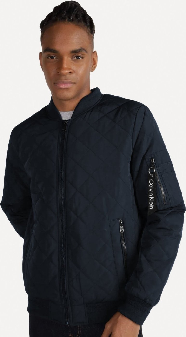 Imagem principal Jaqueta Calvin Klein Jeans Bomber CK Zip azul marinho Calvin Klein azul marinho