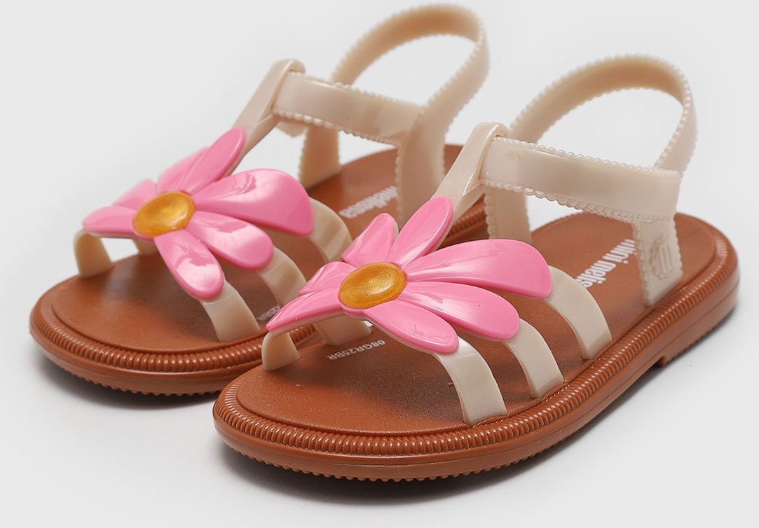 Imagem principal Infantil - Sandália Mini Melissa Hip Bloomy BB Bege e Rosa bege rosa Mini Melissa bege rosa