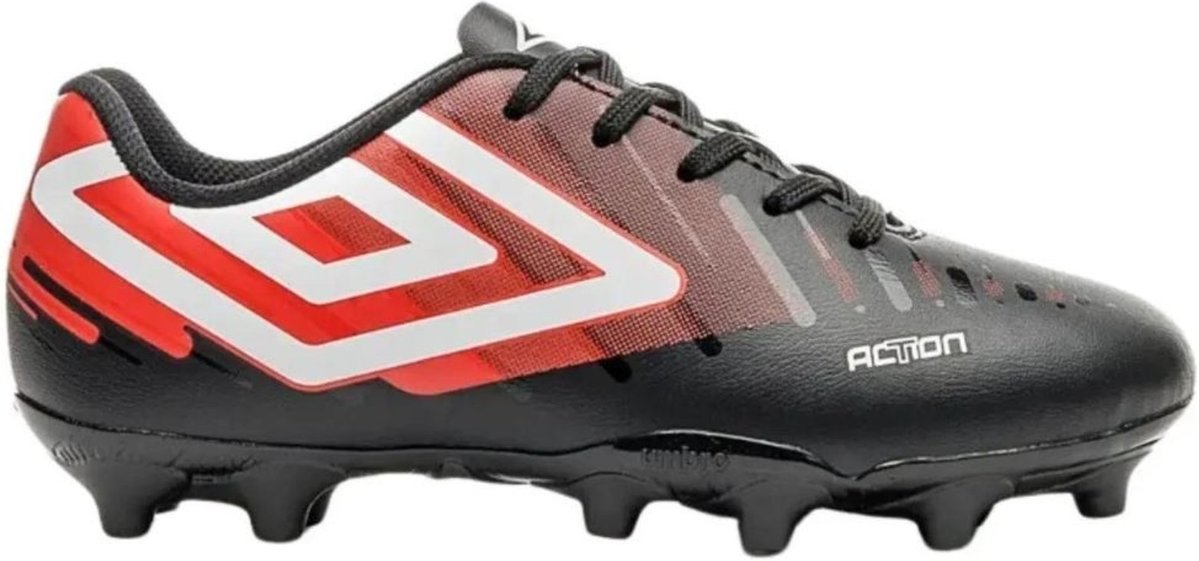 Imagem principal Chuteira Umbro Campo Action Vermelho Branco preto Umbro preto