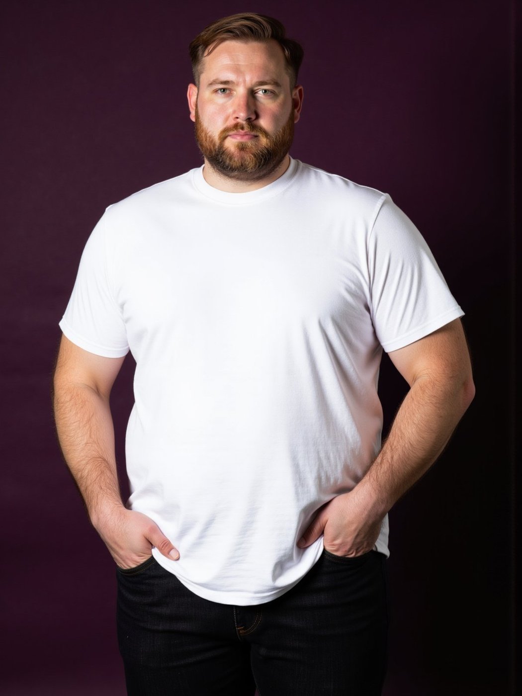 Imagem principal Camiseta Plus Size G1 G2 Masculina Tamanhos Grandes Lisa Algodão Penteado Tradicional Básica Debex branco Debex branco